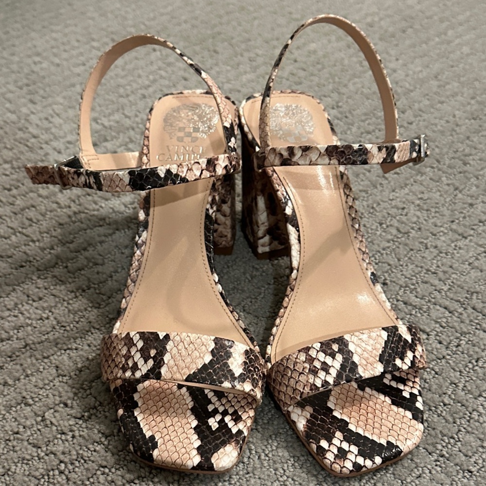Vince Camuto Women's Snakeskin Sandals heels